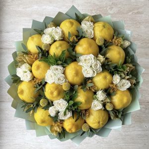 Букет из лимонов №39 — Букеты из цитрусовых