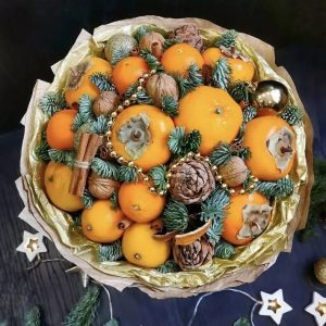 Букет фруктовый №26 — Букеты из мандаринов