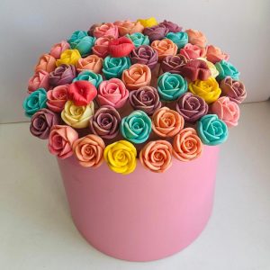 Коробка из шоколадных роз №71 — Букеты из шоколада
